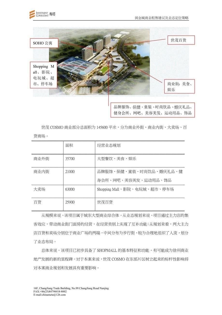 润金城商业租售建议及业态定位策略_第5页