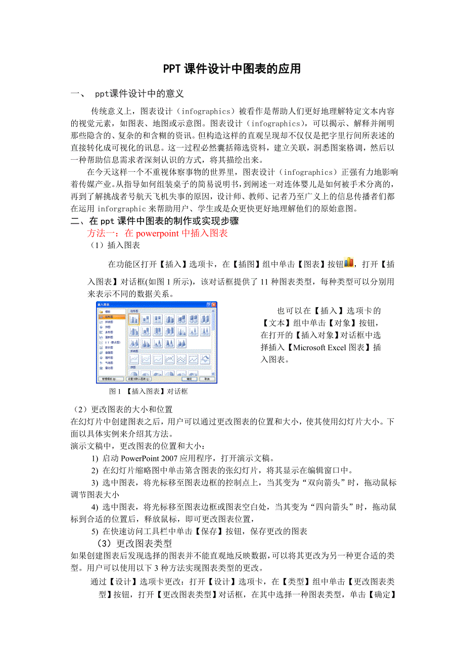 图表在PPT中的制作以及应用()_第1页