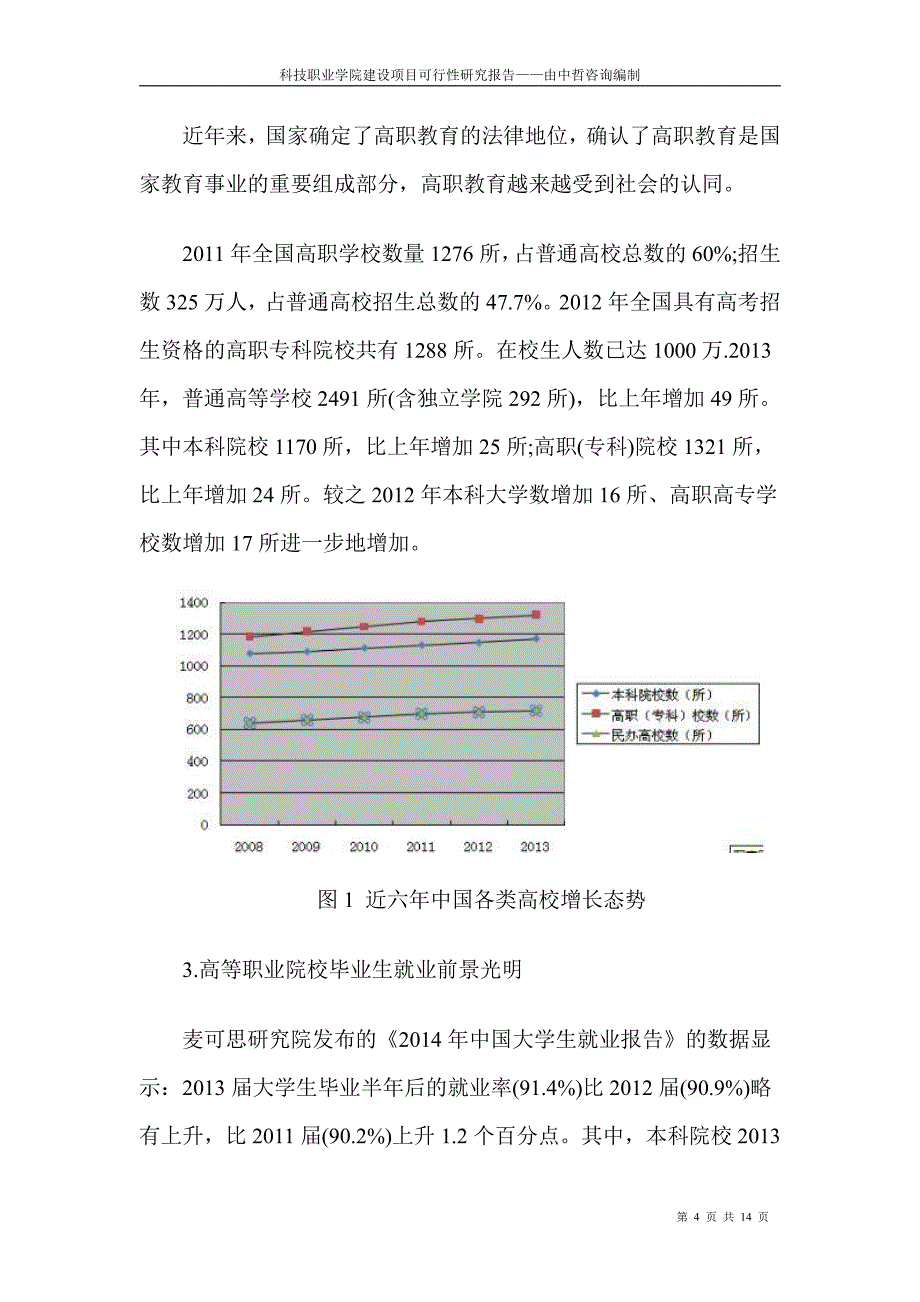 科技职业学院建设项目可行性研究报告_第4页