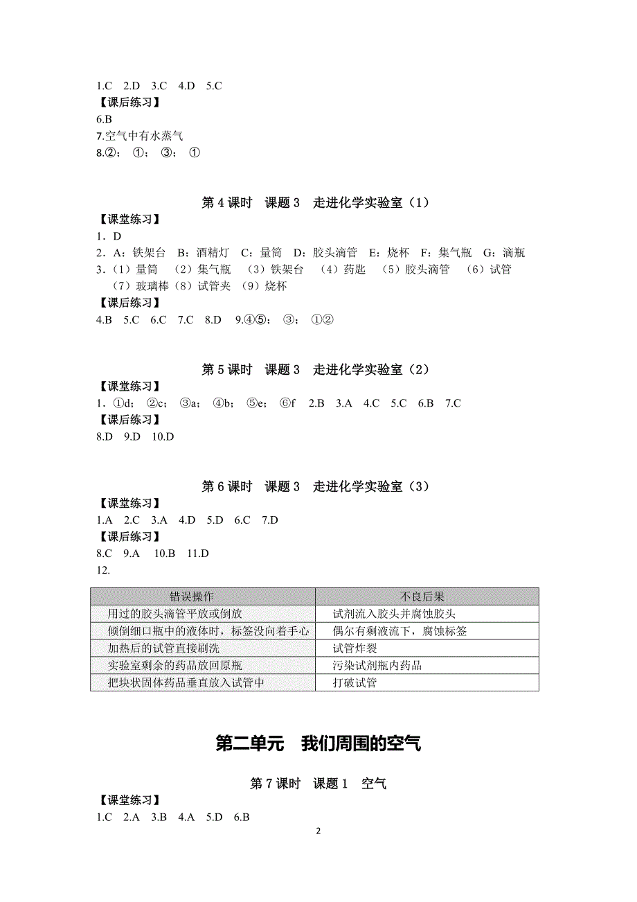 2016修订版知识与能力训练答案-(最新)_第2页