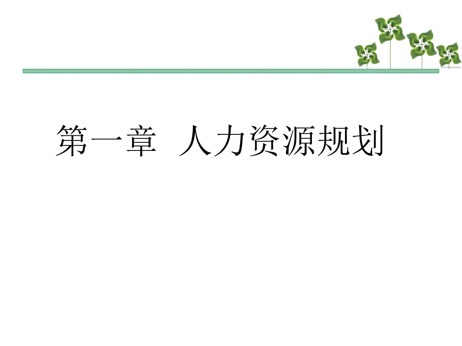 人力资源管理师三级课件第一章 人力资源规划_第1页