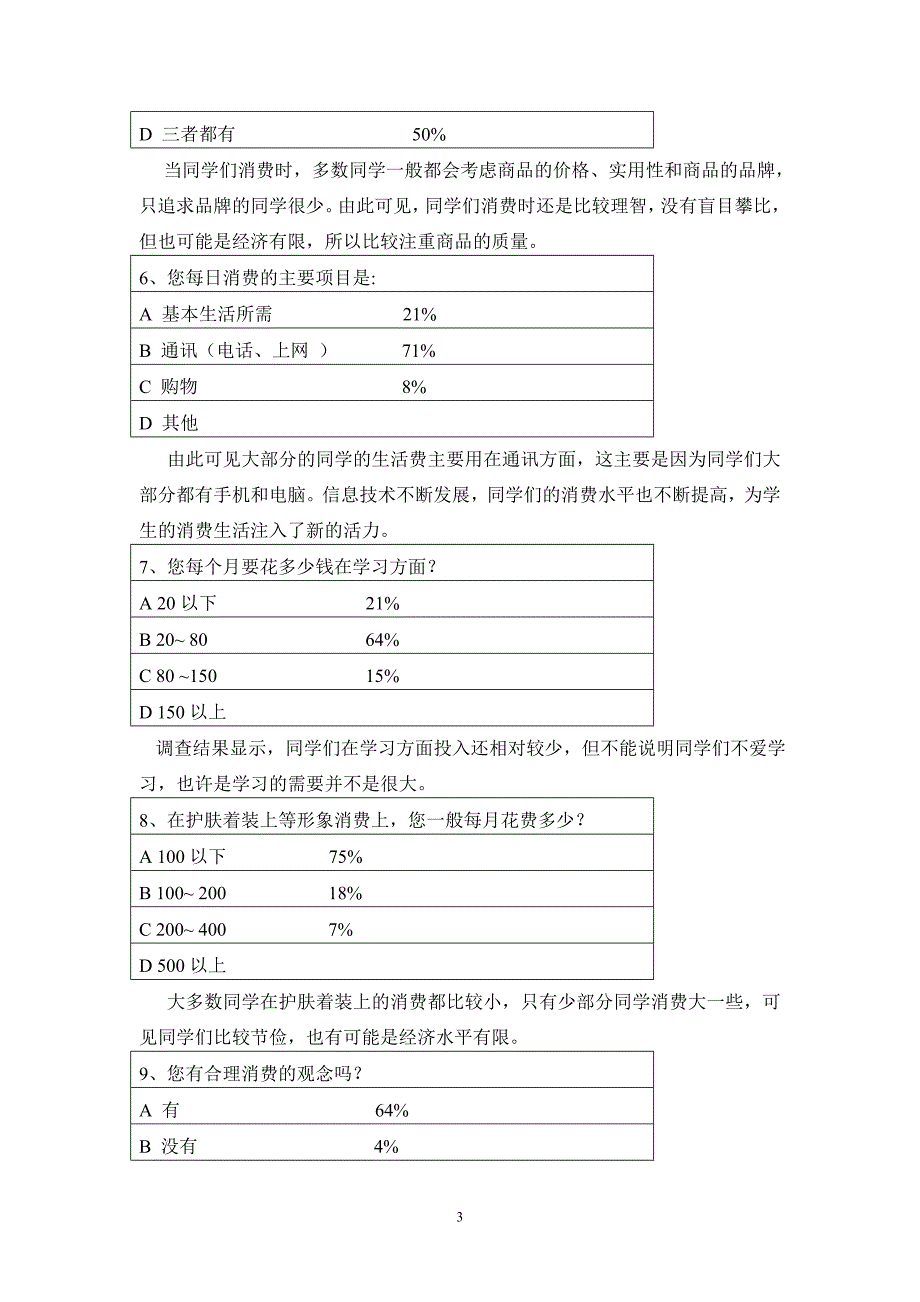 [精编]大学生的消费情况调查报告_第4页