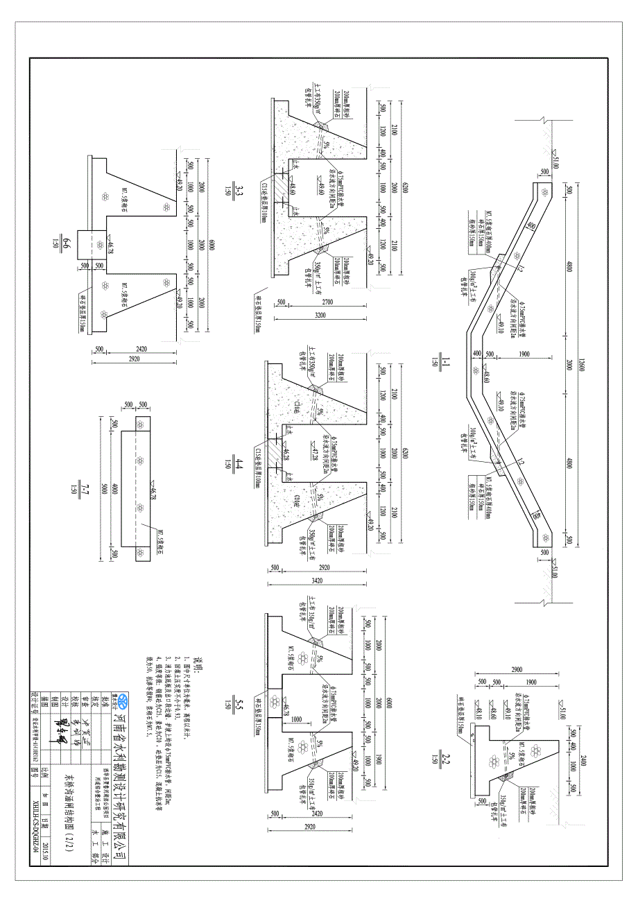 东桥沟涵闸施工设计图_第3页