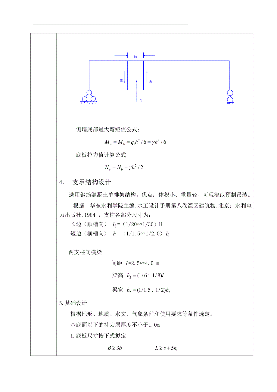 毕业论文-南水北调新乡辉县段三里沟渡槽设计_第4页