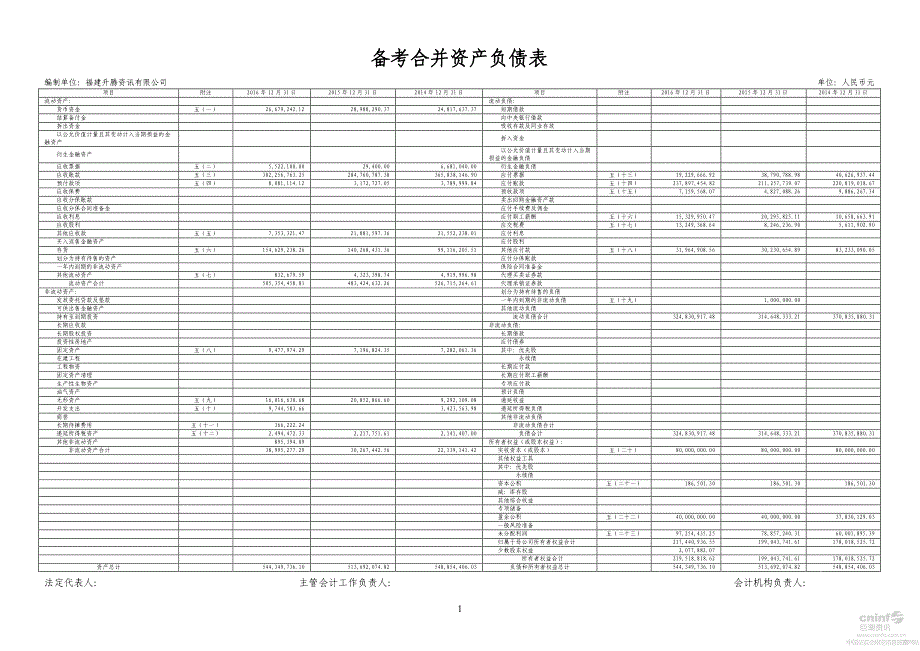 星网锐捷：福建升腾资讯有限公司审计报告 _第3页