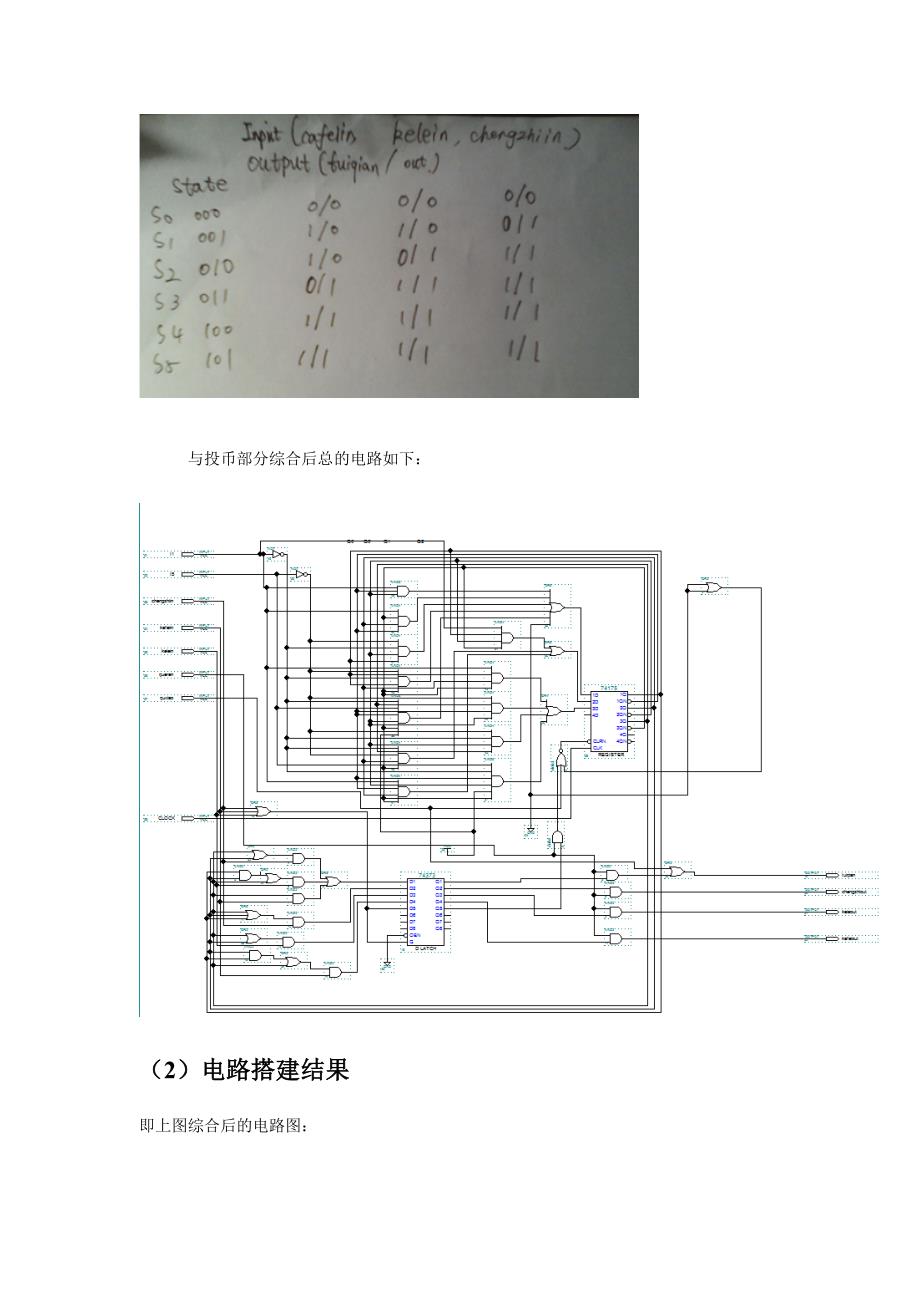 论文-自动贩卖机核心电路课程设计报告_第3页