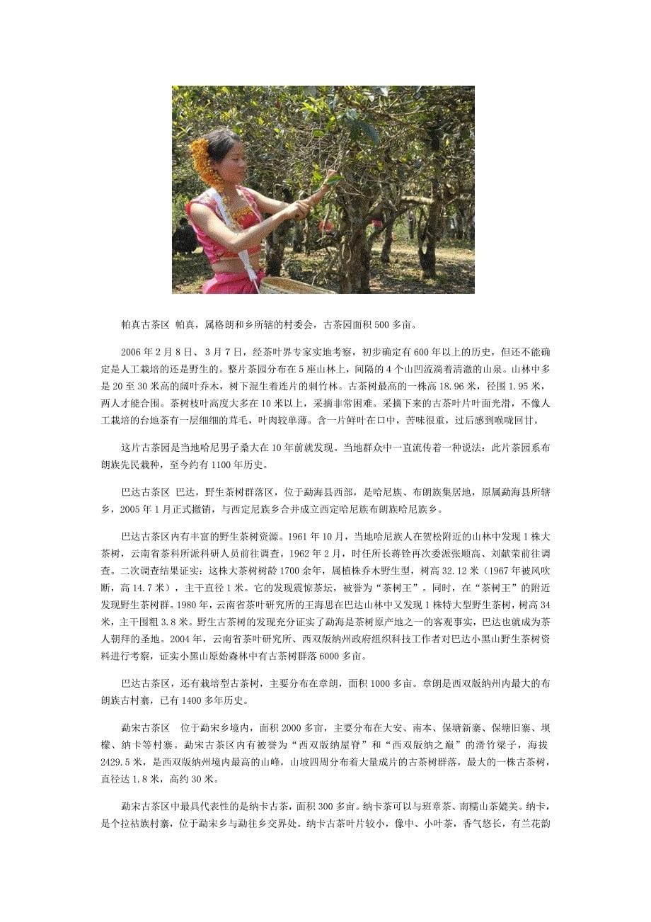 [精编]世界最大古茶树王国-勐海_第5页