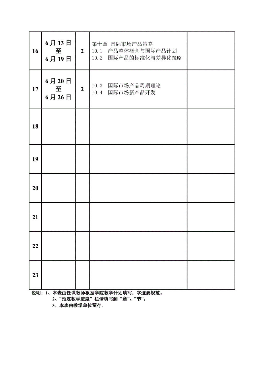 [精编]国际市场营销进度表_第4页