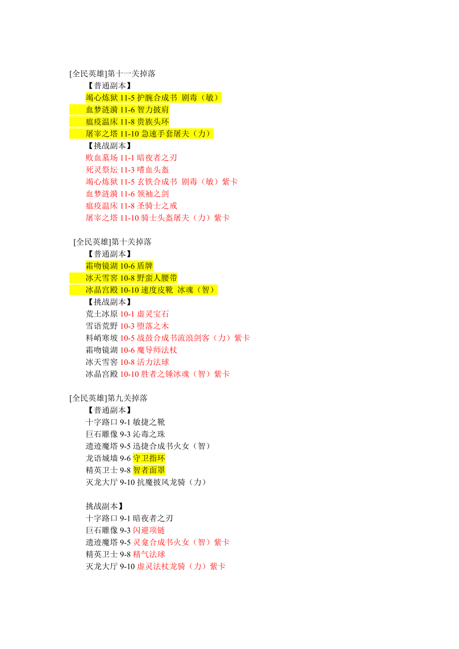 [精编]有价值的关卡副本 包括挑战 选择后的_第2页