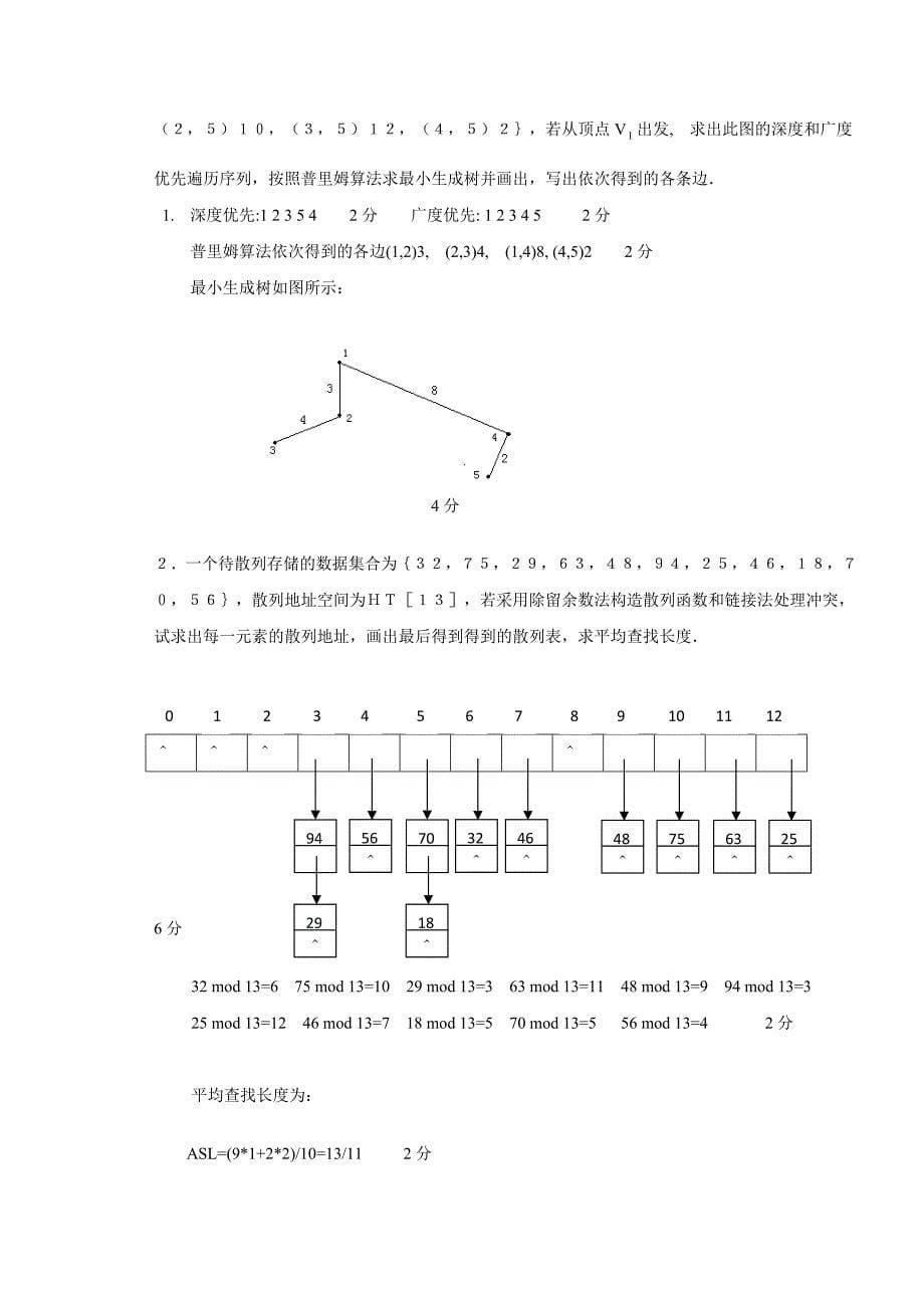 数据结构试题和答案_第5页