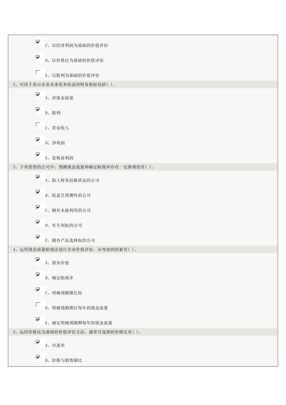 郑州大学远程教育《财务分析》第14章在线测试答案_第2页