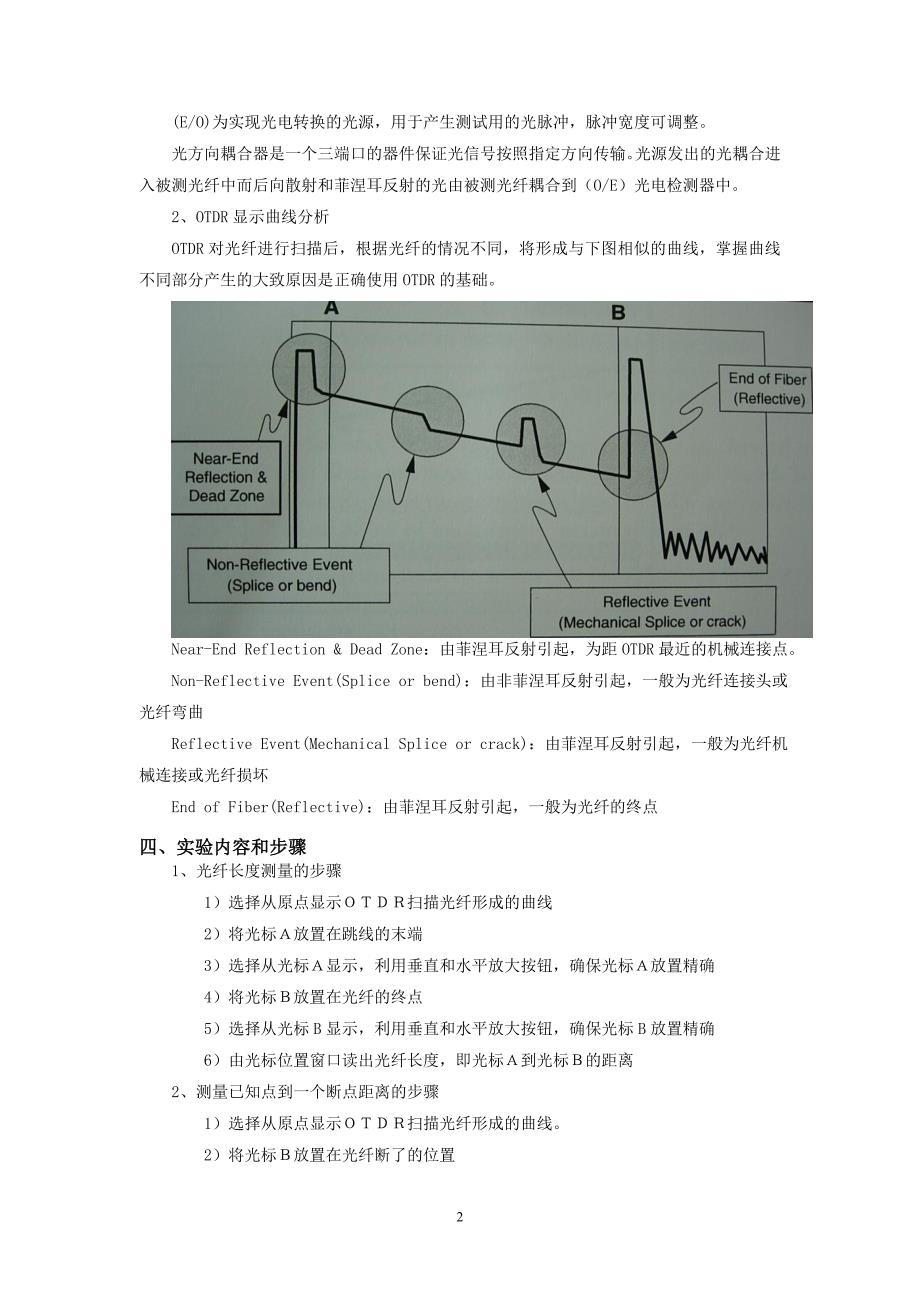 【精选】实验一光时域反射仪的使用实验_第2页