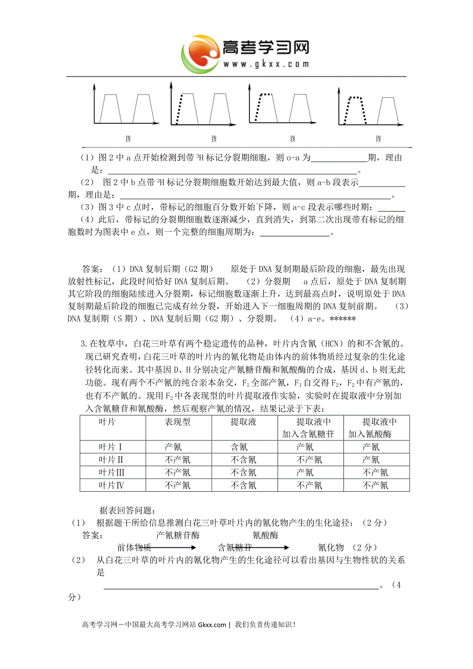 高三生物易错题集 综合题_第3页