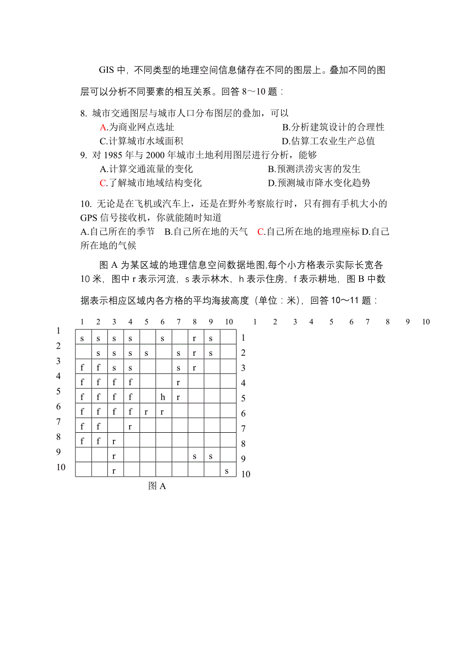 高二地理必修三第一次月考试题_第2页