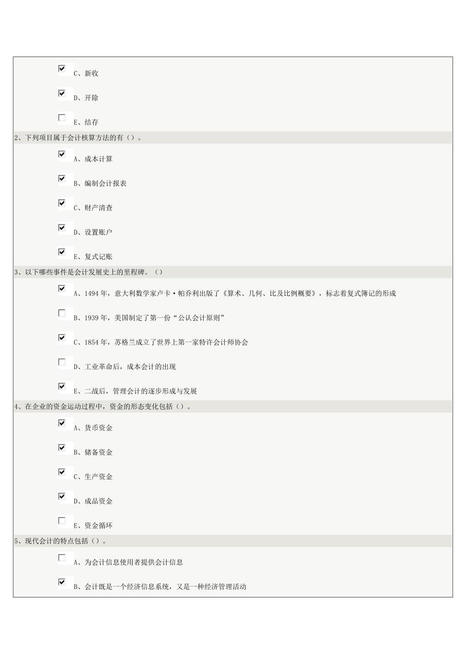 会计基础 01~09在线测试_第2页