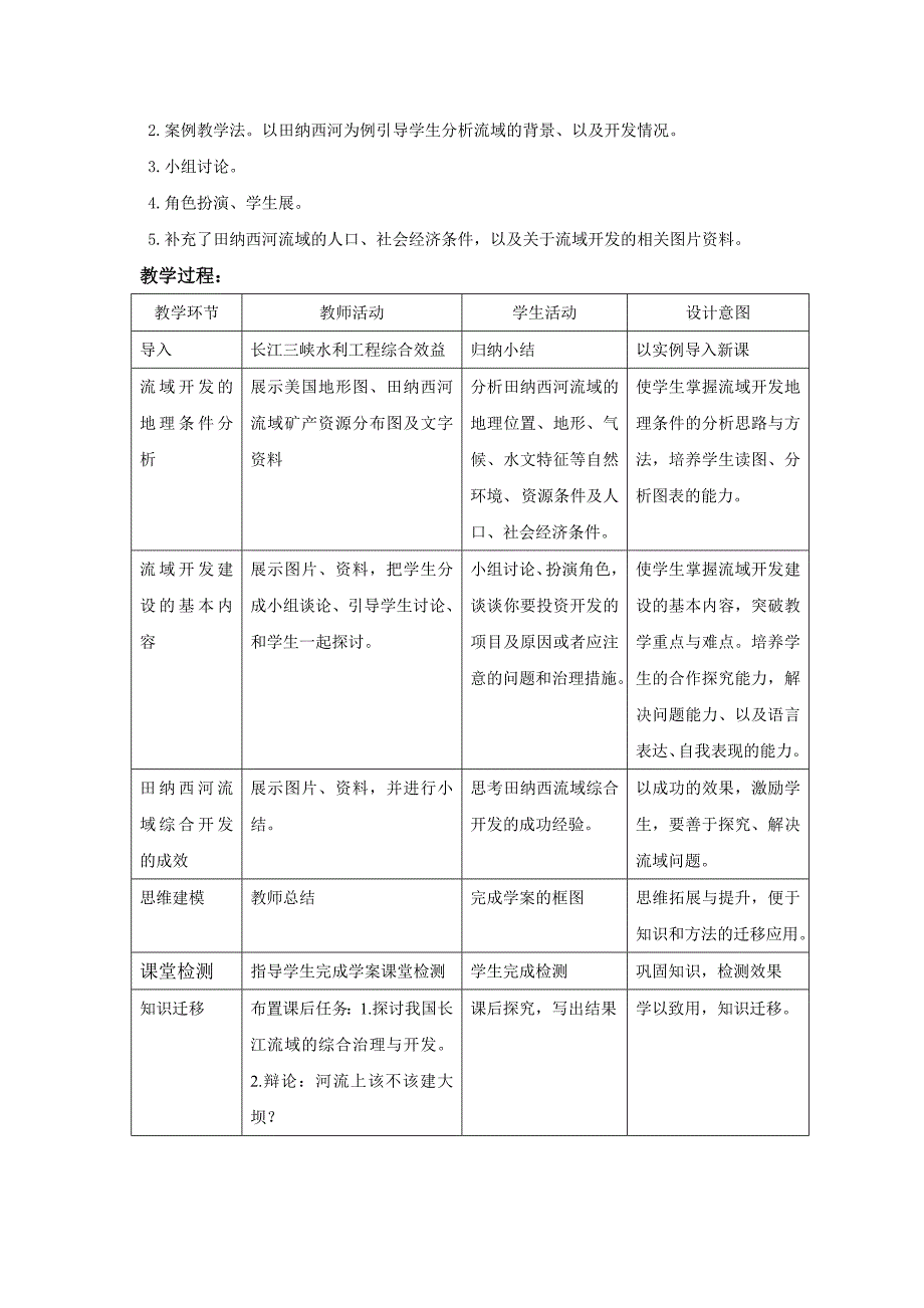 【精选】流域综合治理与开发(教学设计)_第2页