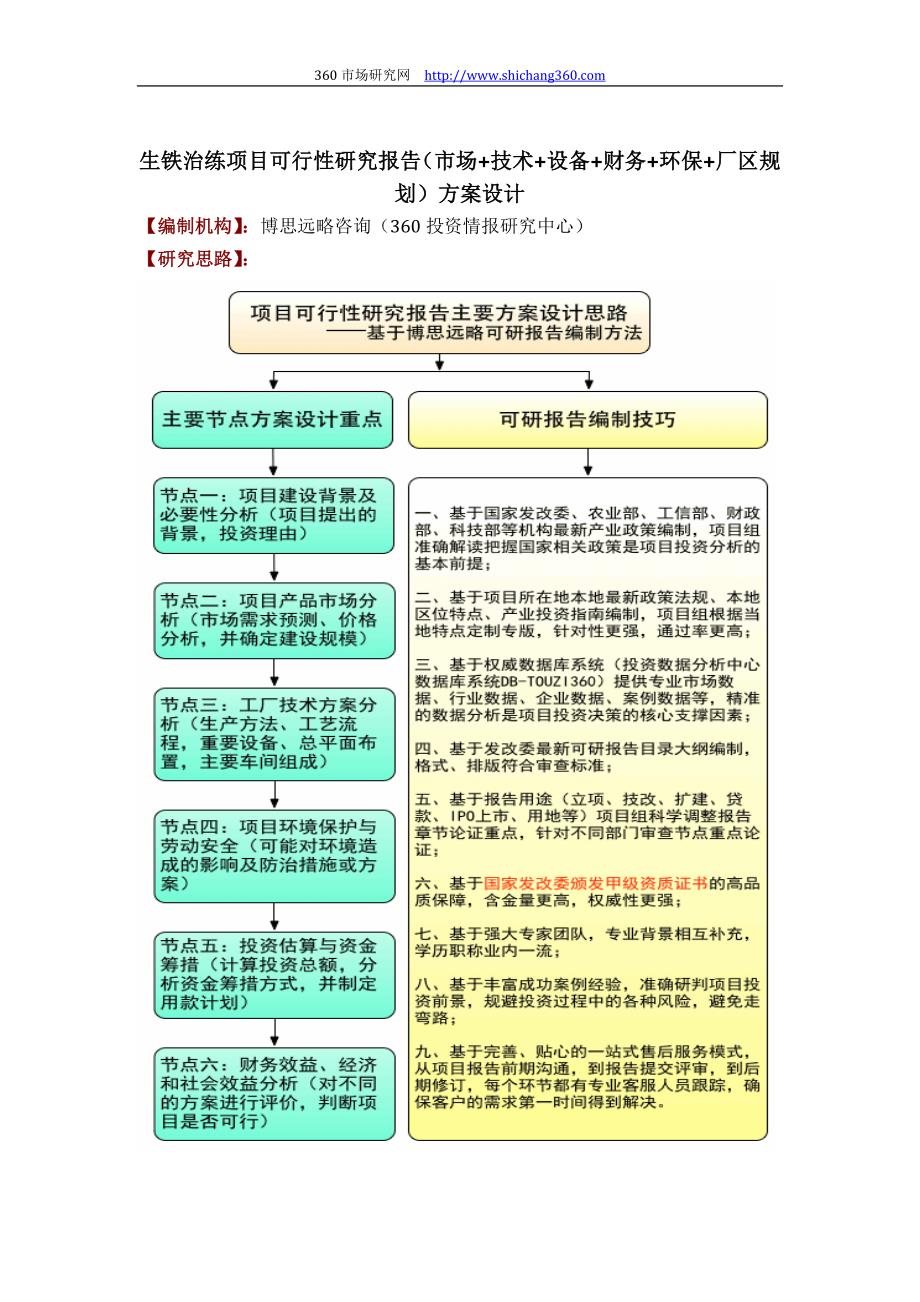 生铁治练项目可行性研究报告(技术工艺+设备选型+财务+厂区规划)设计_第1页