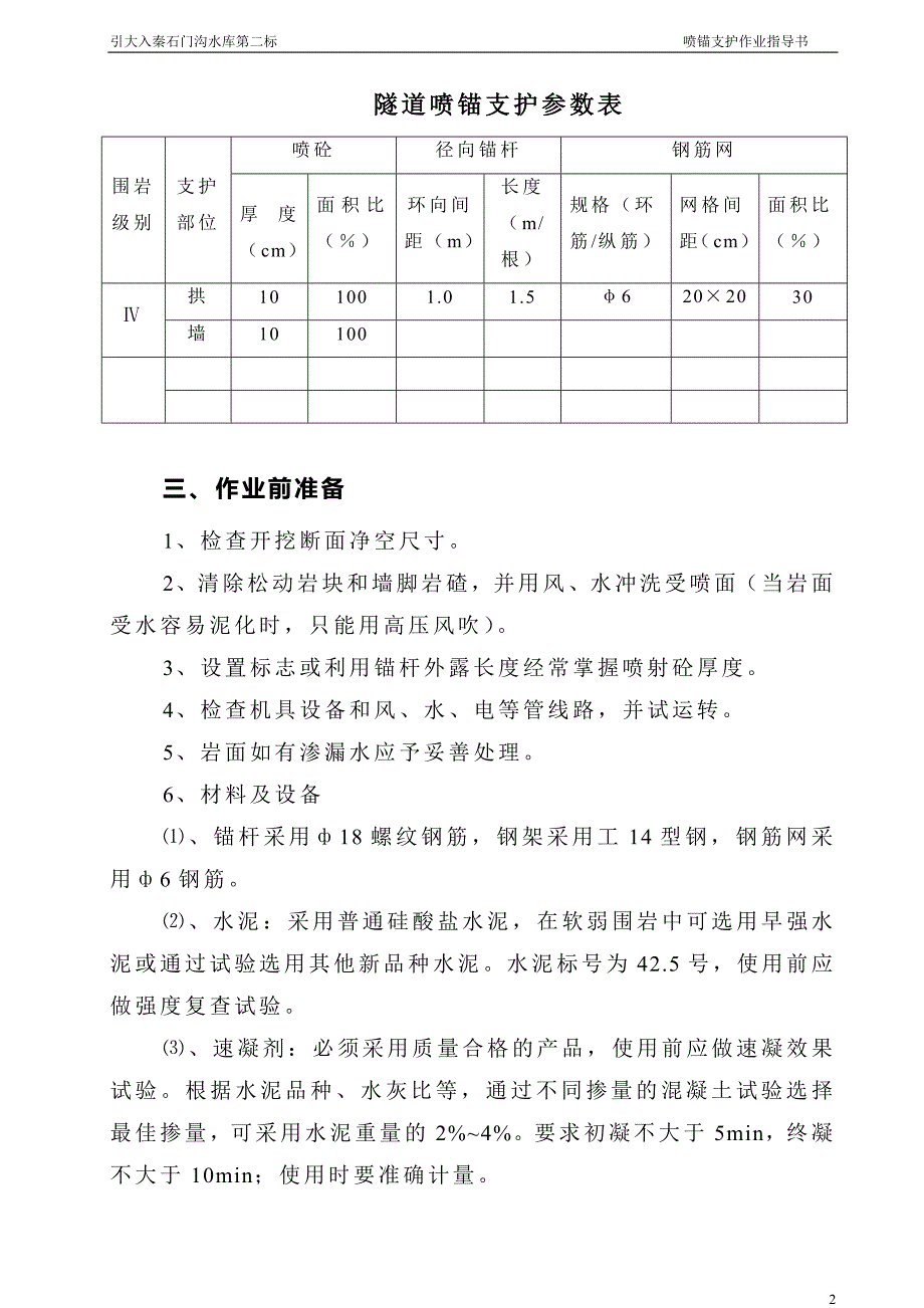 【精选】喷锚支护作业指导书_第2页