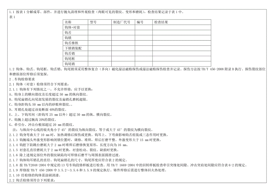 [2017年整理]HXD3型电力机车-二年检检修作业指导书-车钩及缓冲器-0527_第4页