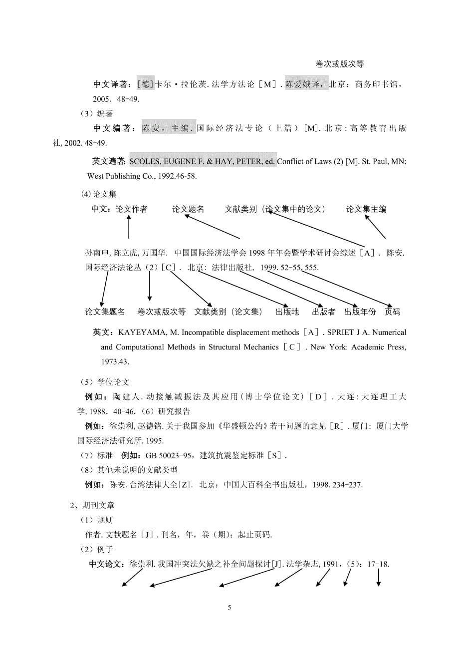 【精选】厦门大学法学院研究生学位论文技术规范_第5页