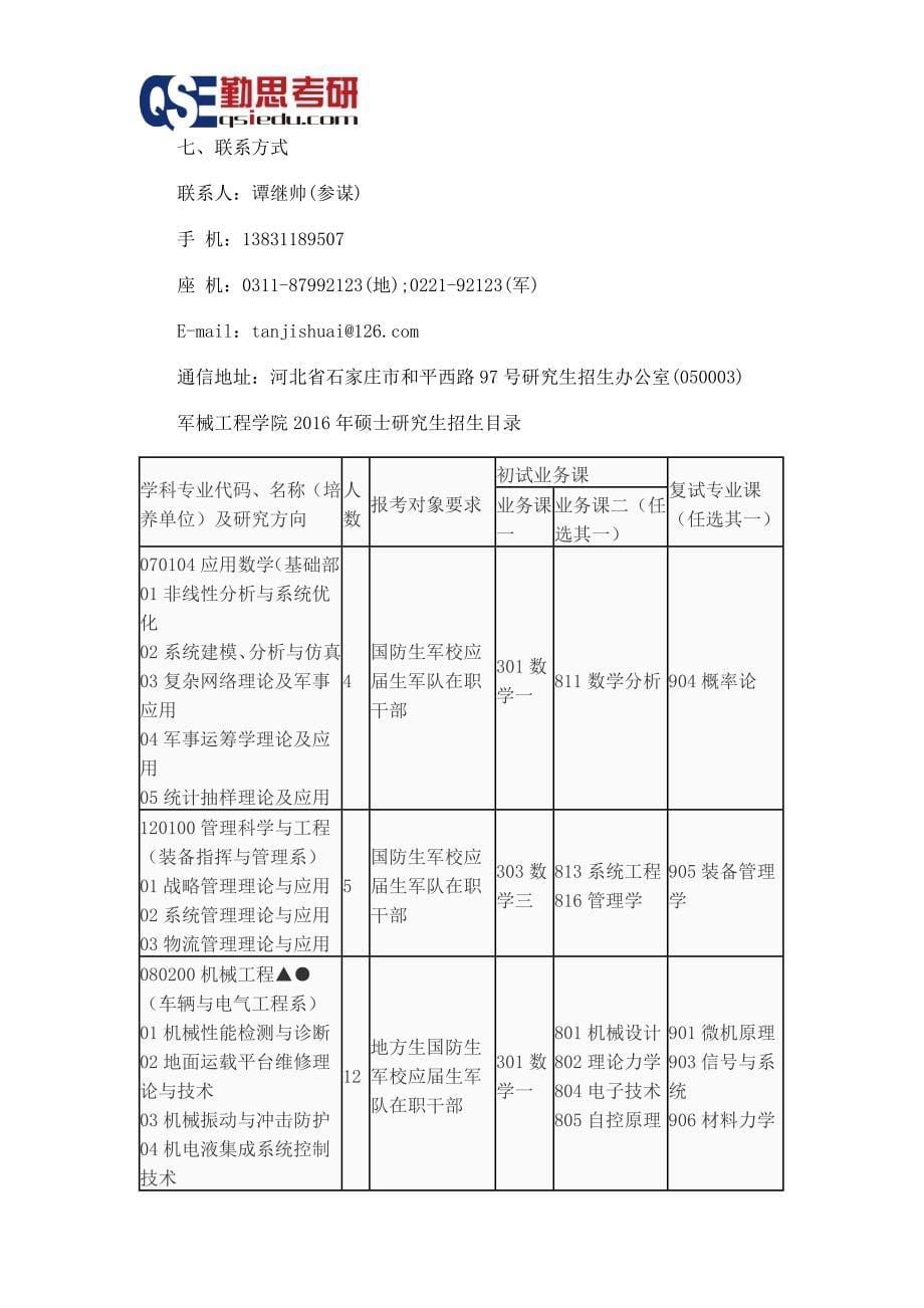 【精选】军械工程学院研究生招生简章_第5页