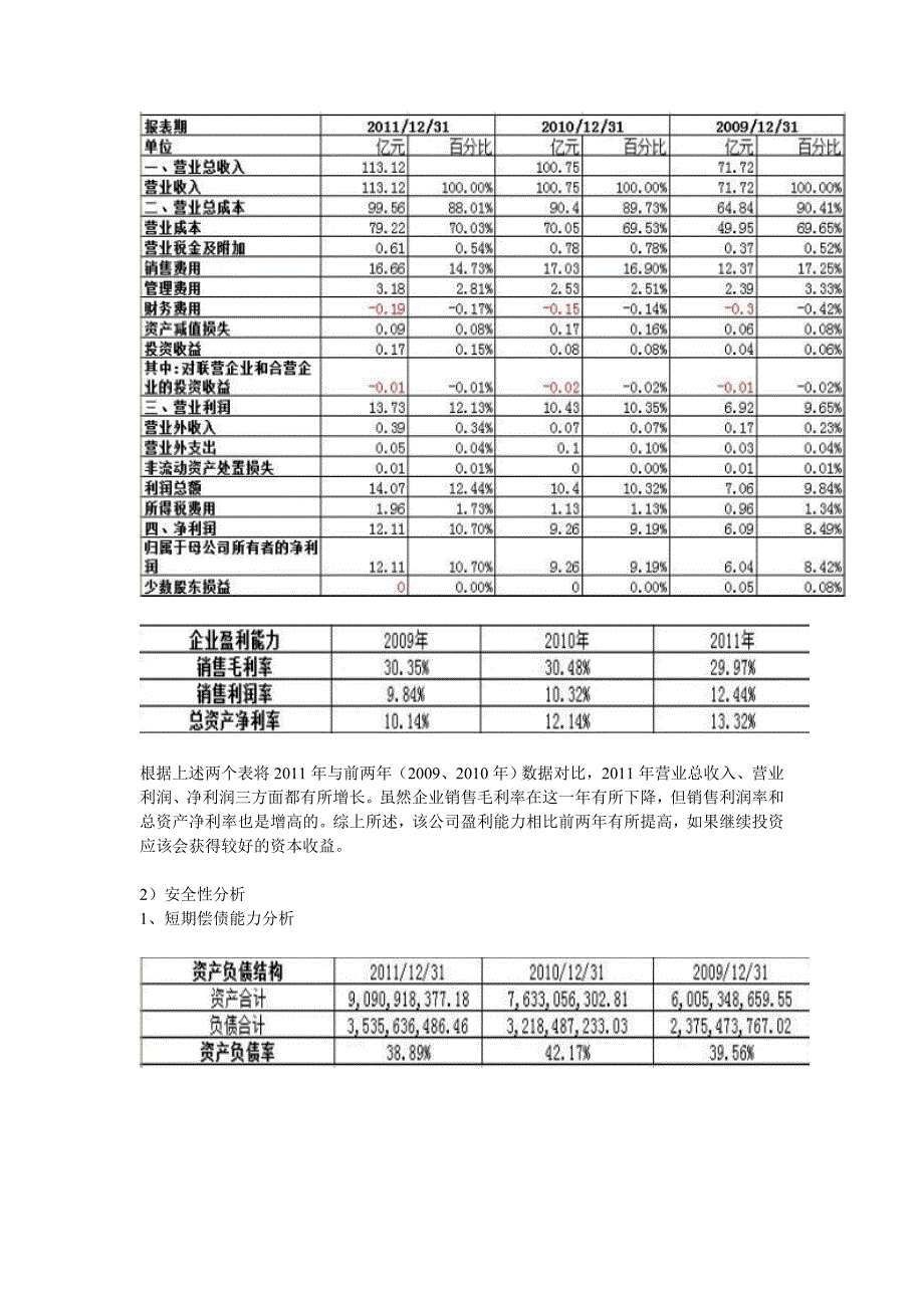 云南白药股份有限公司基本面分析 4_第3页