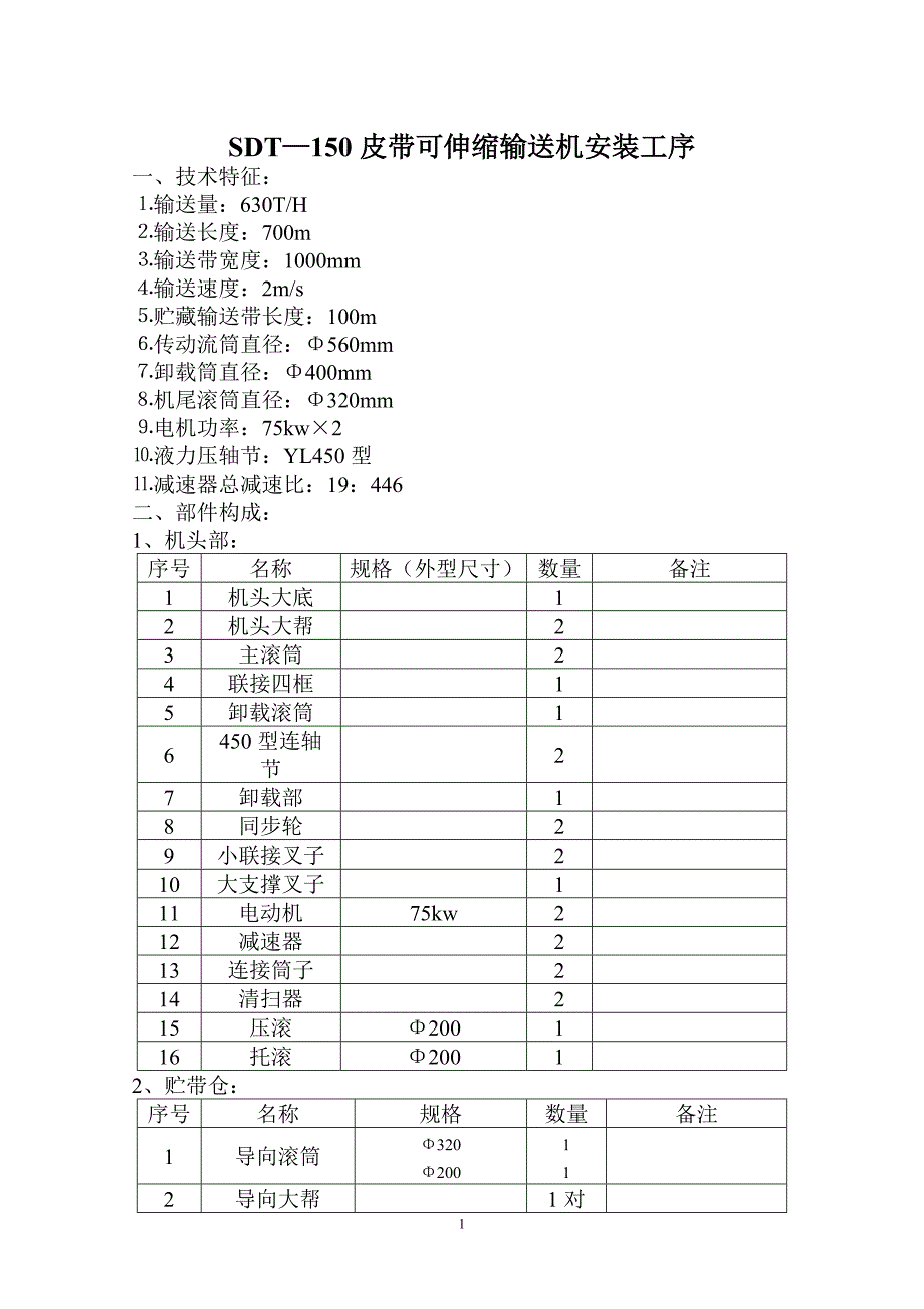 【精选】SDT—150皮带安装标准工序_第1页