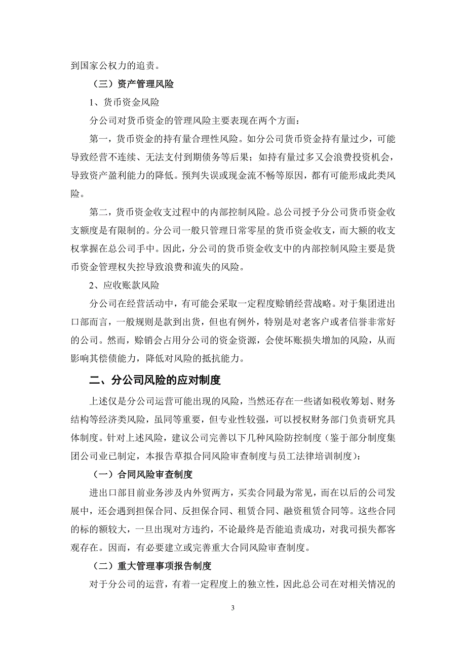 成立分公司的风险分析_第3页