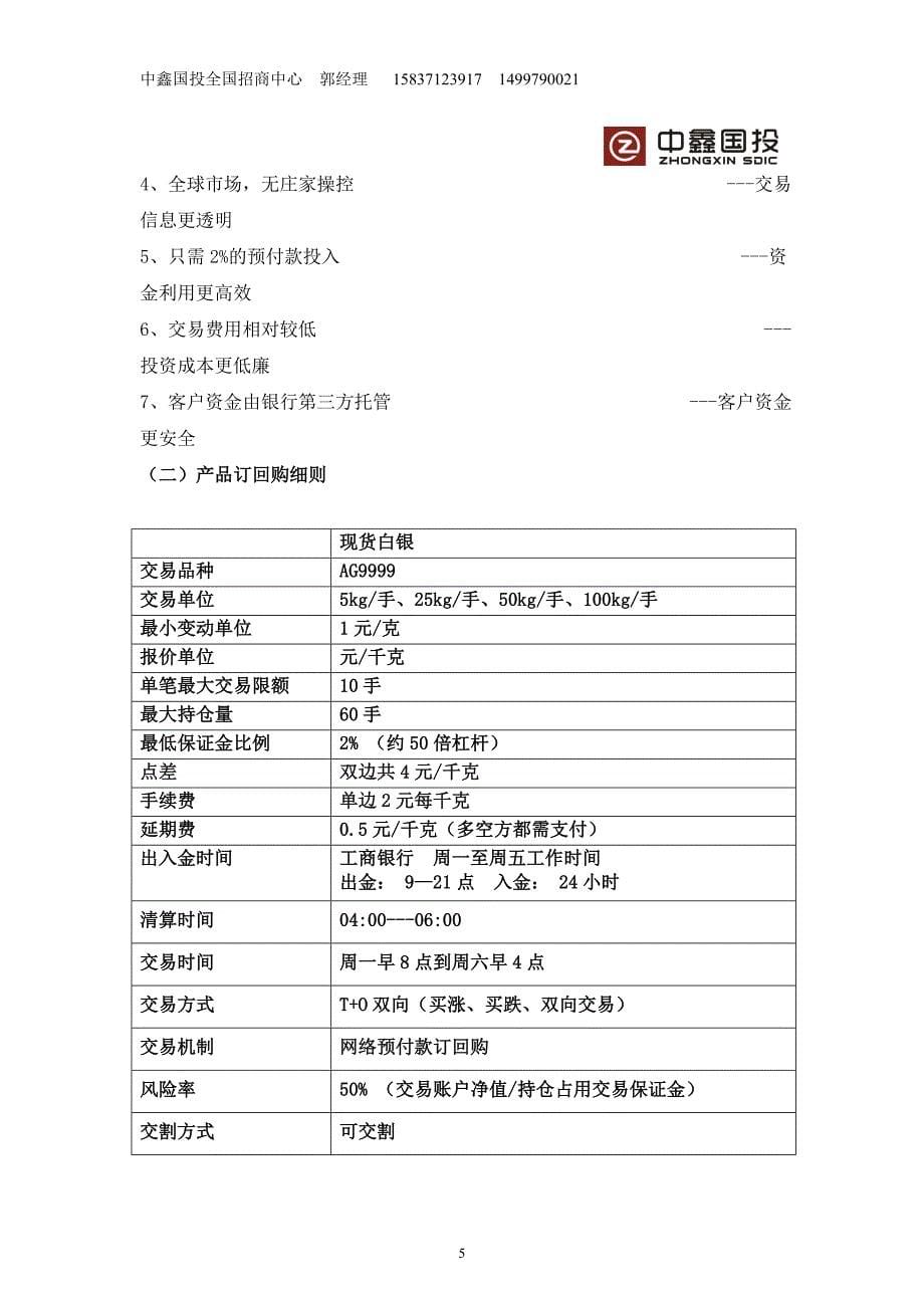 中鑫国投(青交所101号会员)商业计划书_第5页