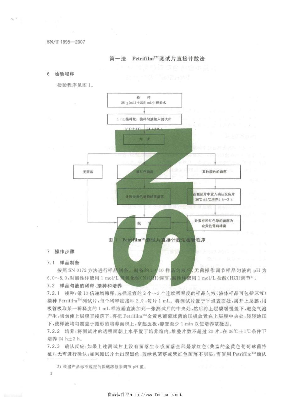 食品中金黄色葡萄球菌的快速计数法 PetrifilmTM测试片法_第4页