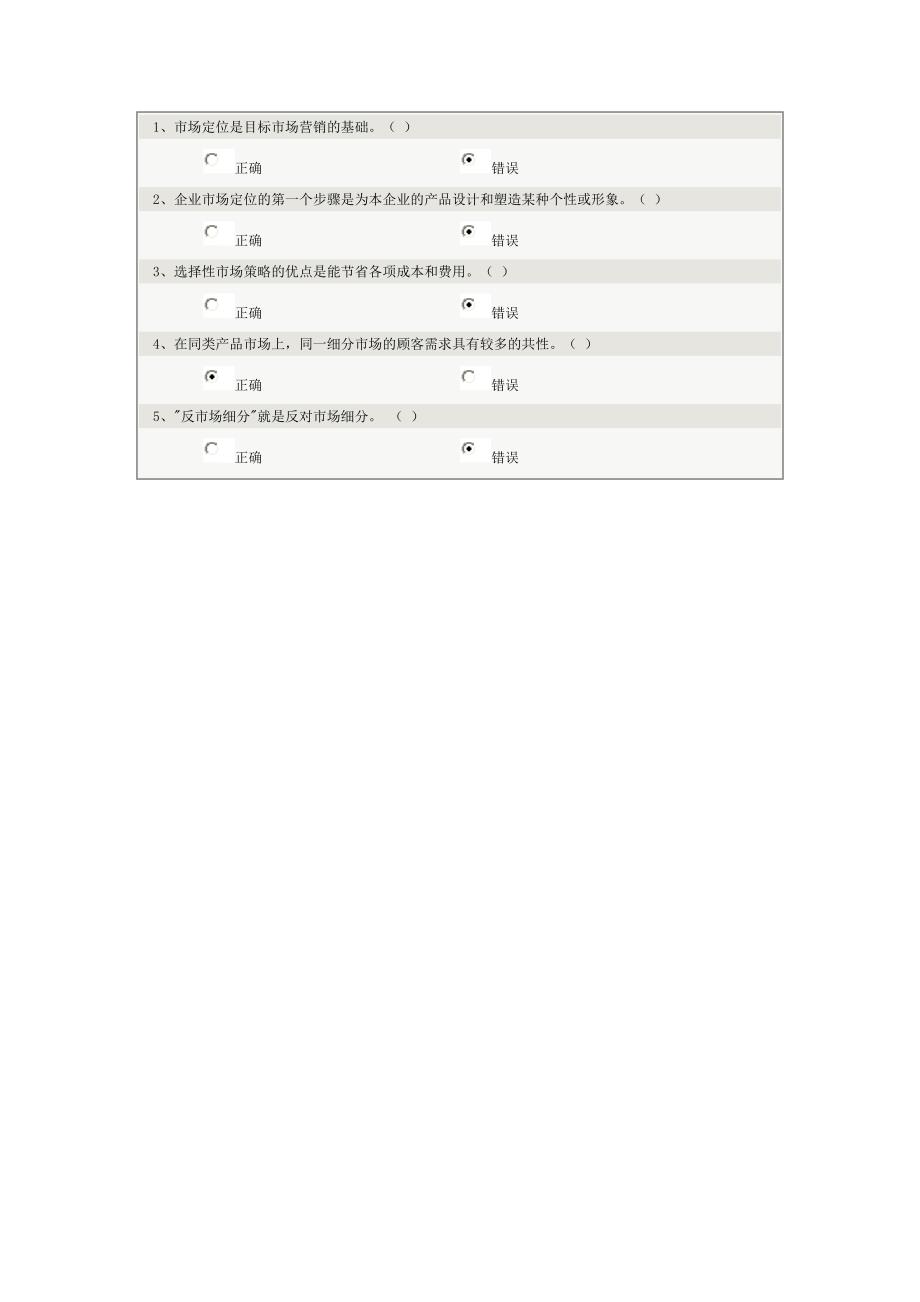 市场营销学第6章在线测试()_第3页