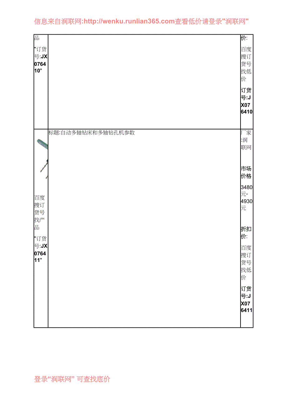 立式多头钻和多孔钻价格_第2页