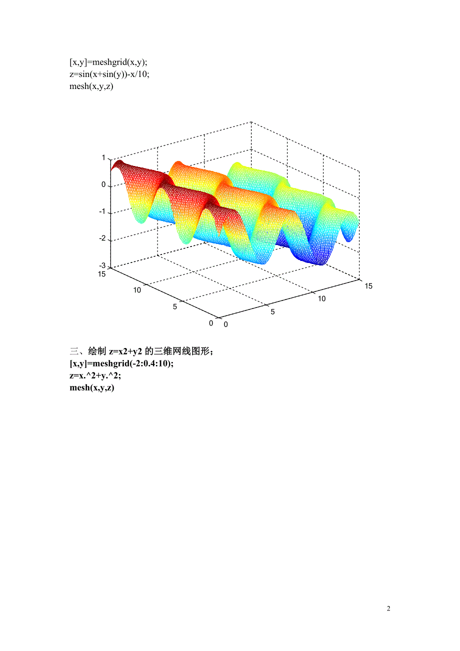 【精选】matlab练习题_第2页