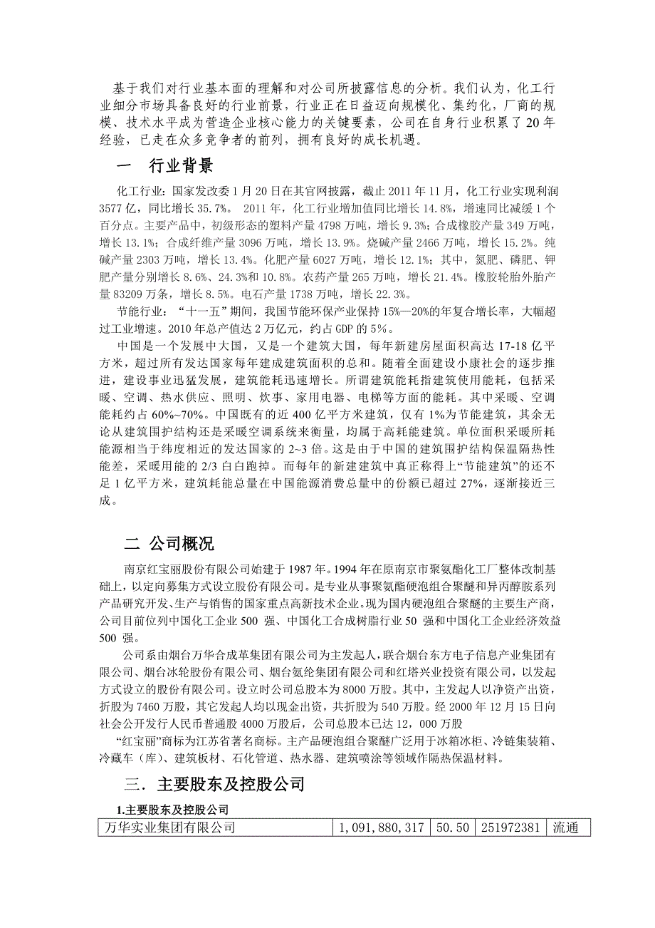 南京红宝丽股份有限公司研究报告_第2页