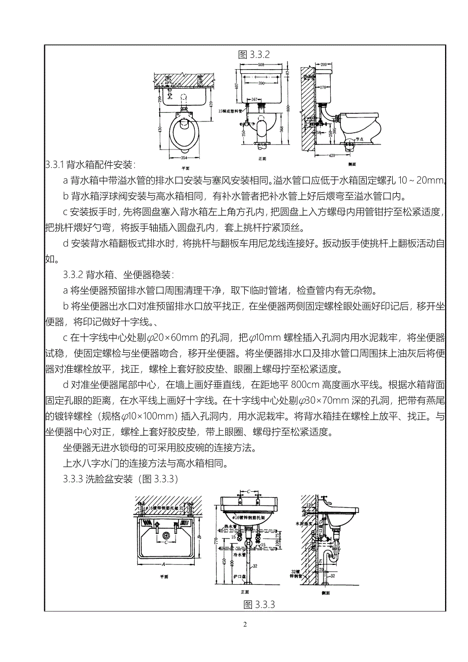 安全交底室内卫生器具安装_第2页