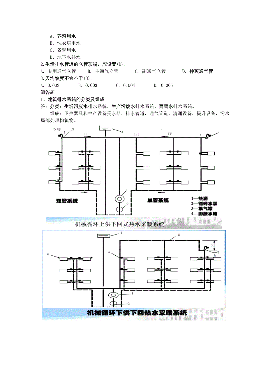 【精选】建筑设备工程 复习资料_第3页