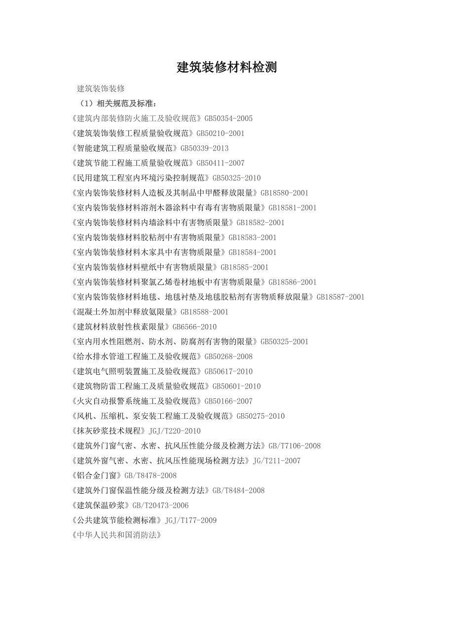 【精选】建筑装修材料检测项目_第1页
