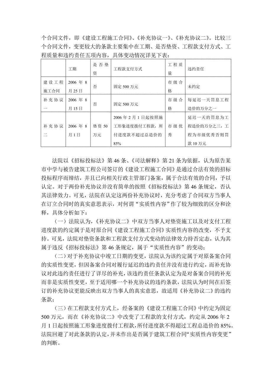 [2017年整理](修订)浅谈建筑工程合同的“实质性内容”_第3页