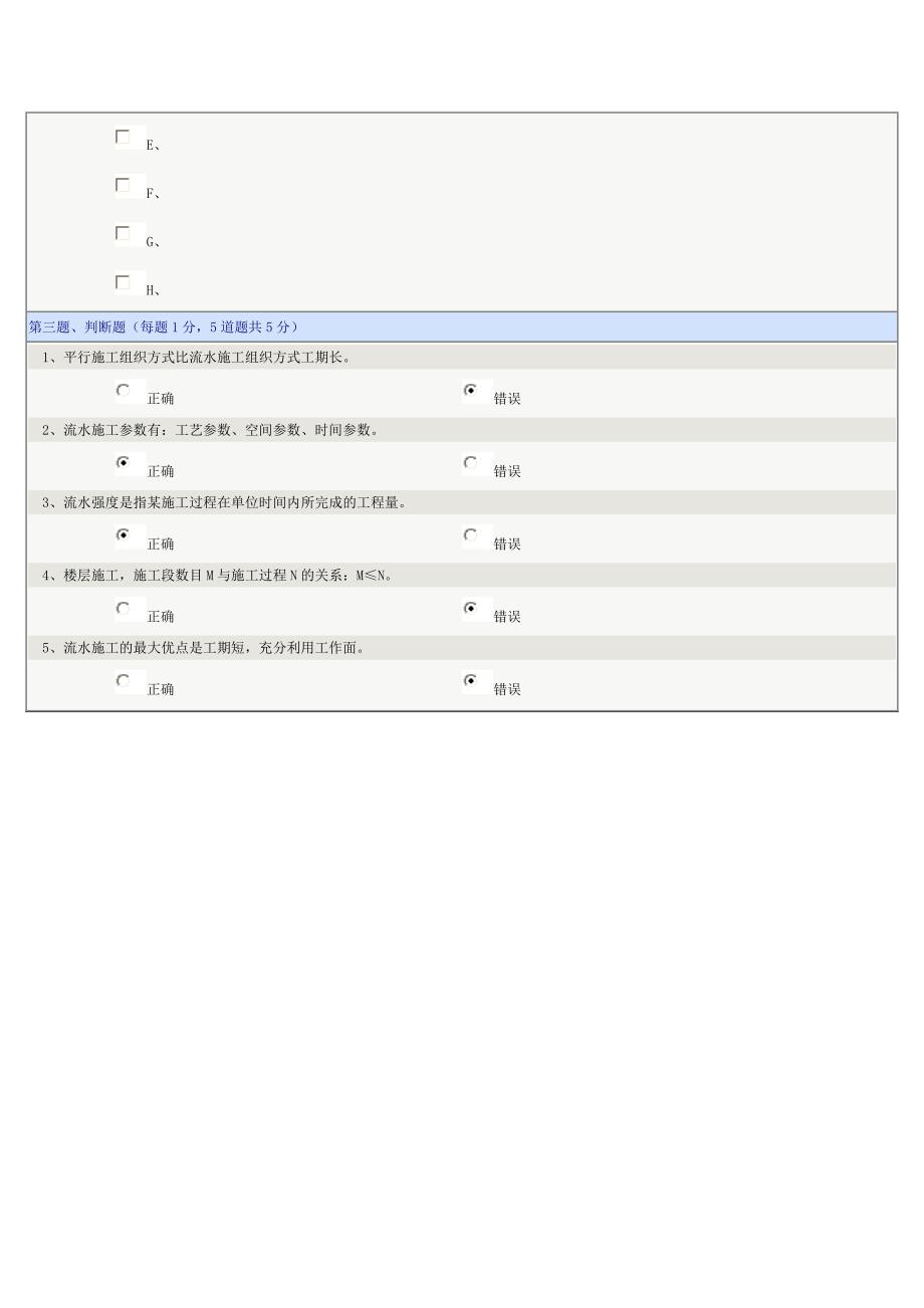 [2017年整理]土木工程施工第十一章在线测试_第3页