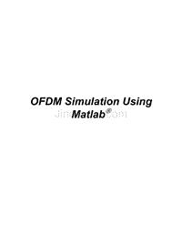 Ofdm Simulation Using Matlab-goldsmith
