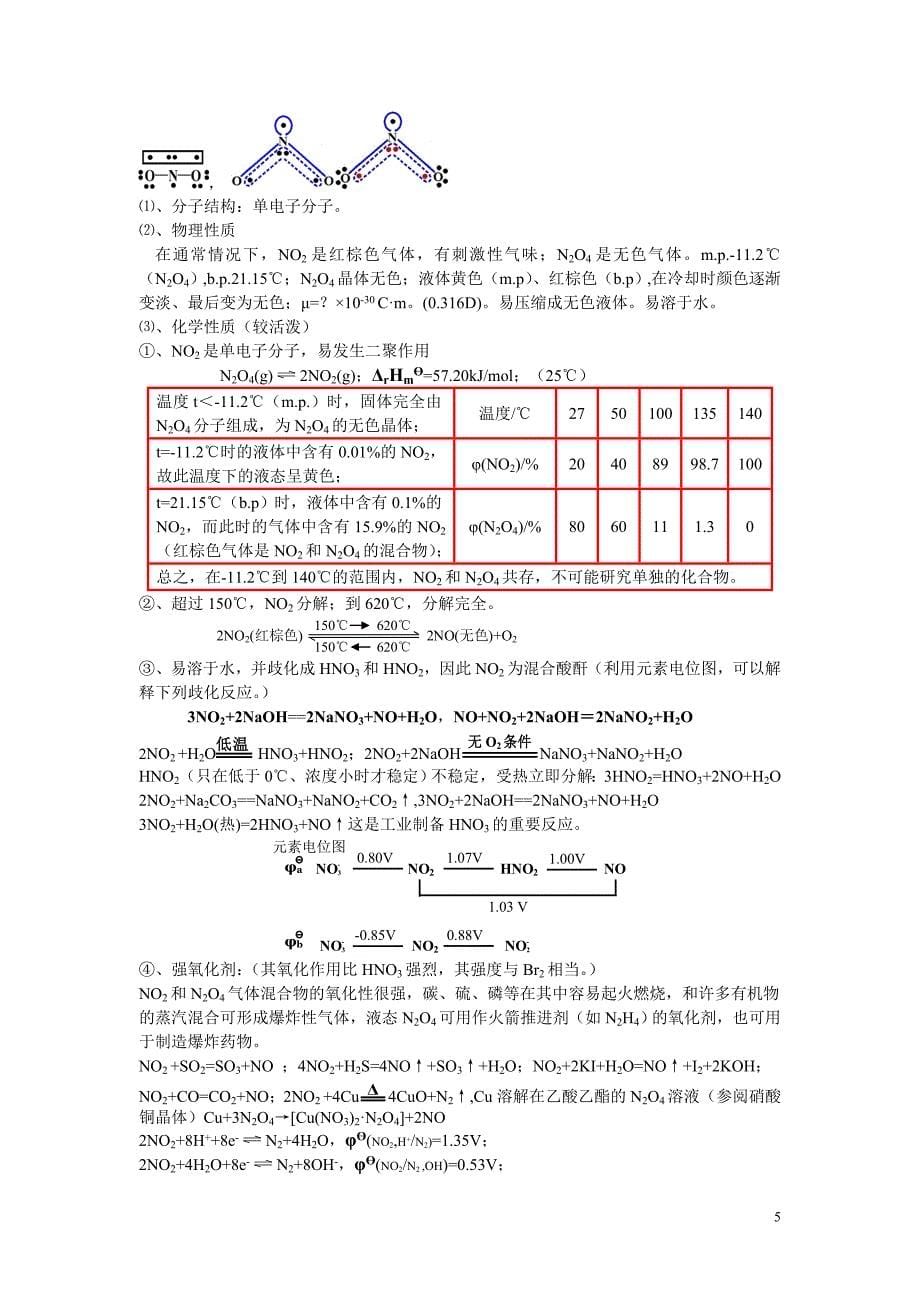 [2017年整理]NOx和氮的含氧酸_第5页