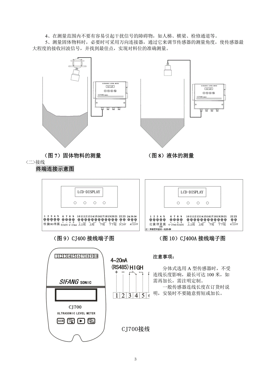 【精选】意大利倍加超声波液位计SONIC-121说明书_第3页