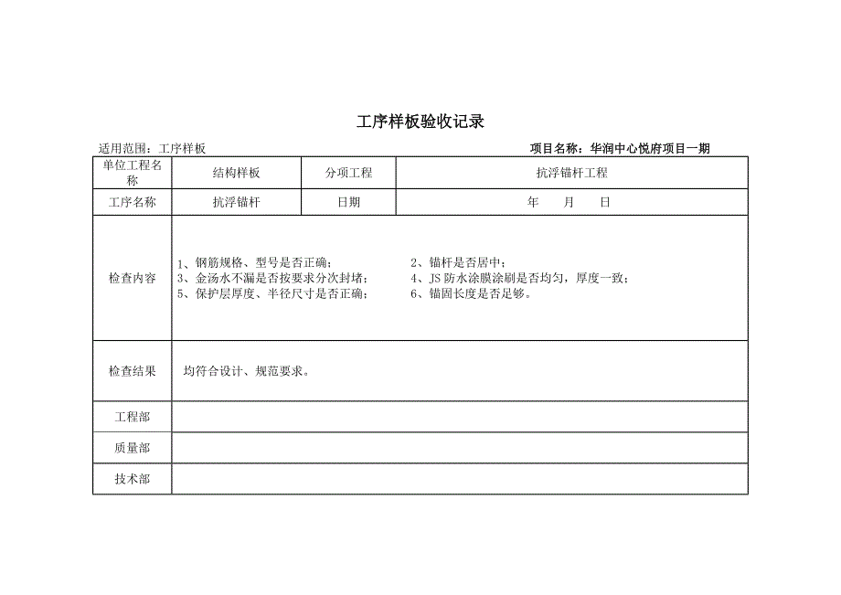 工序样板检查记录_第4页