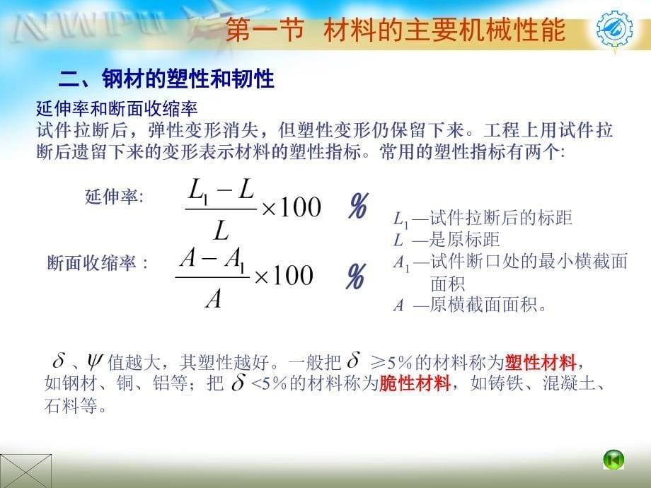 材料的机械性能指标与常用工程材料幻灯片_第5页