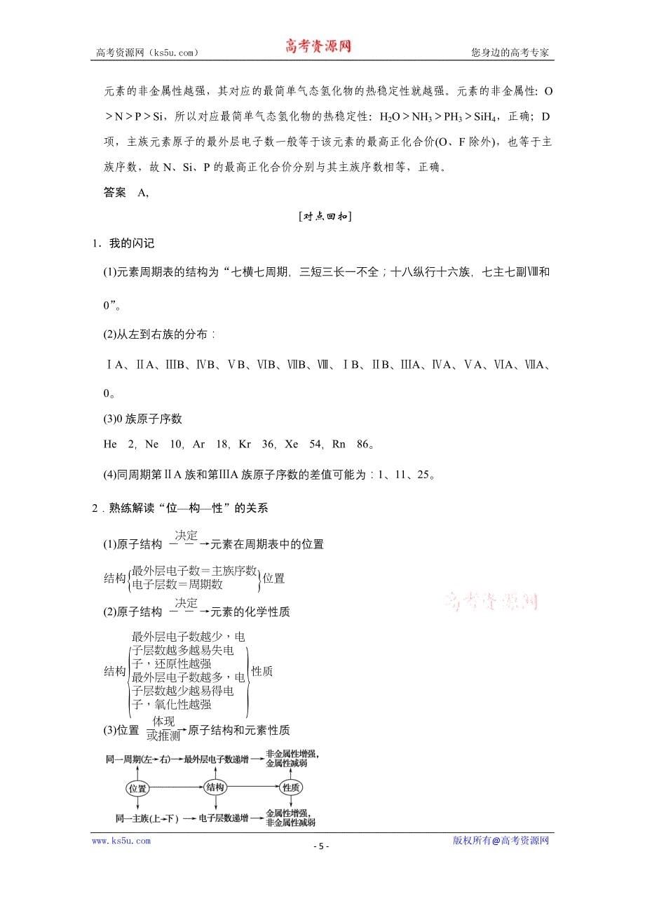 《创新设计》2016届高考二轮化学全国通用专题复习 下篇 专题三 微题型六_第5页