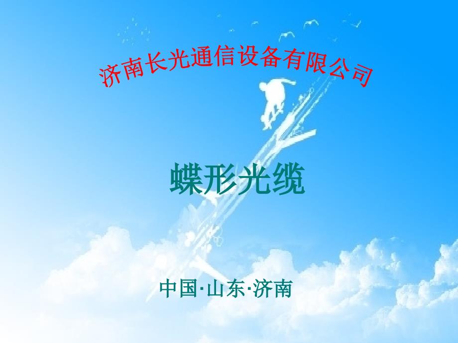 长光蝶形光缆简单介绍幻灯片_第1页