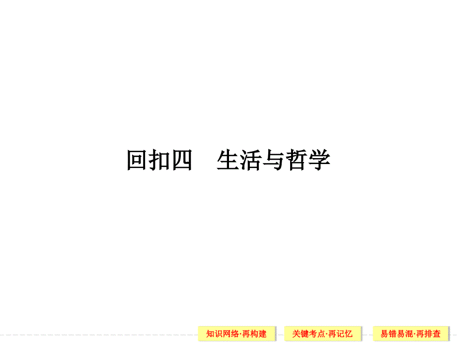 《创新设计》2016届高考政治（全国通用）二轮专题复习 基础知识回扣四 生活与哲学 课件_第2页