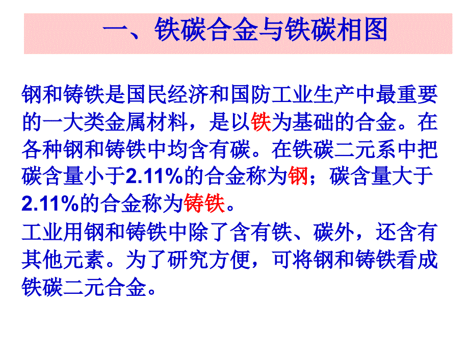 铁碳相图和铁碳合金缓冷后的组织幻灯片_第3页