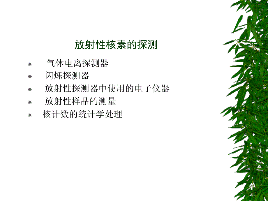 分放射性核素的探测幻灯片_第1页