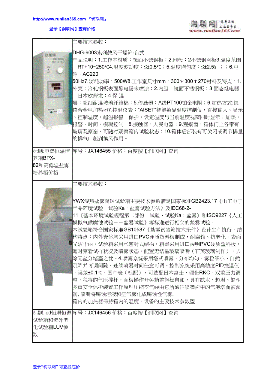 【2017年整理】实验高温烘箱和恒温干燥箱价格_第4页